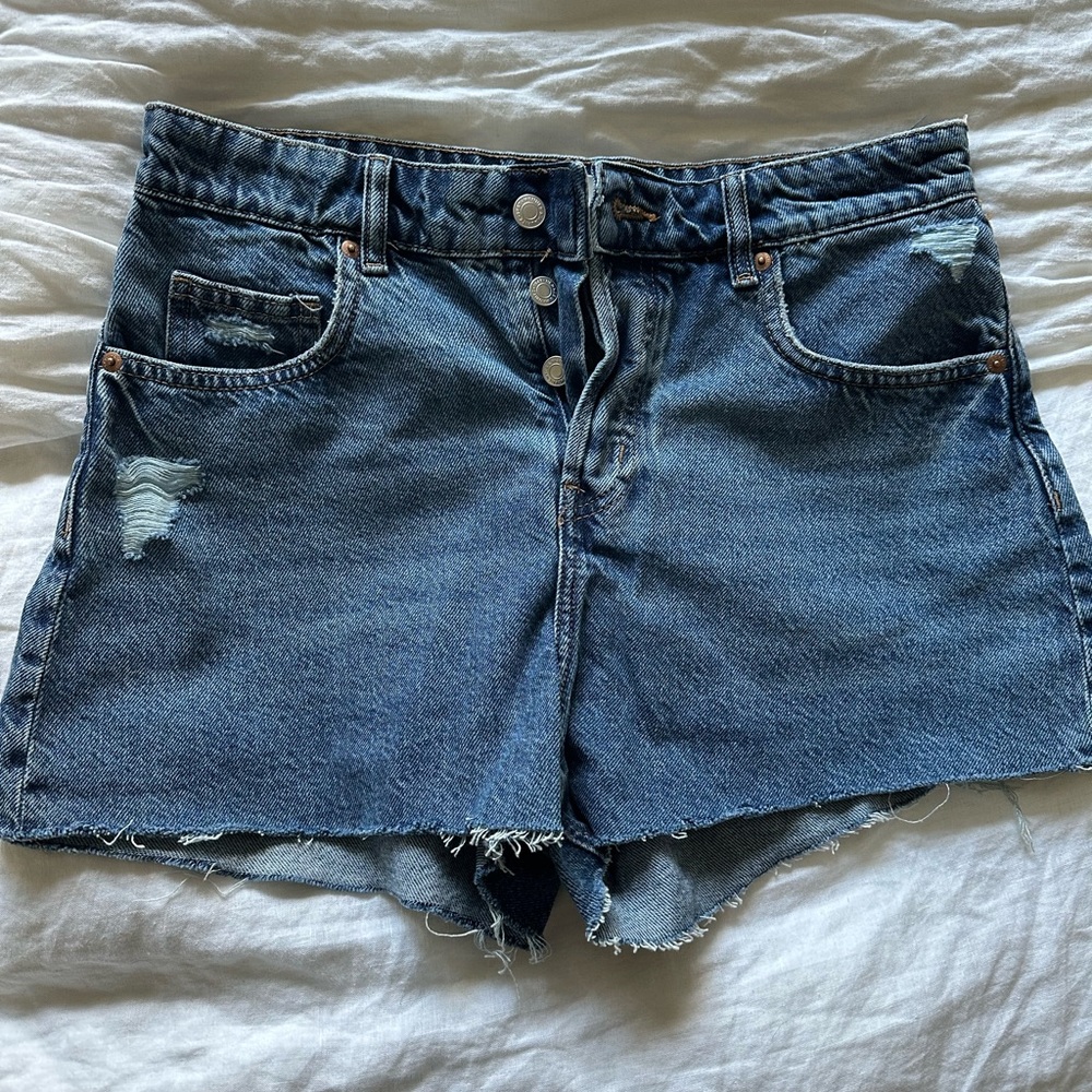 H&M Denim High-Waisted Women Shorts